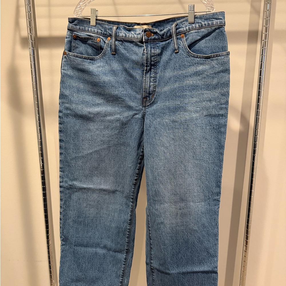 Madewell The Perfect Vintage Wide-Leg Crop Jean in Knoxville Wash — size 33